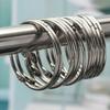 Metal Stainless Steel Anti Rust Easy Glide Bathroom Tools Hooks Rings Shower Curtain