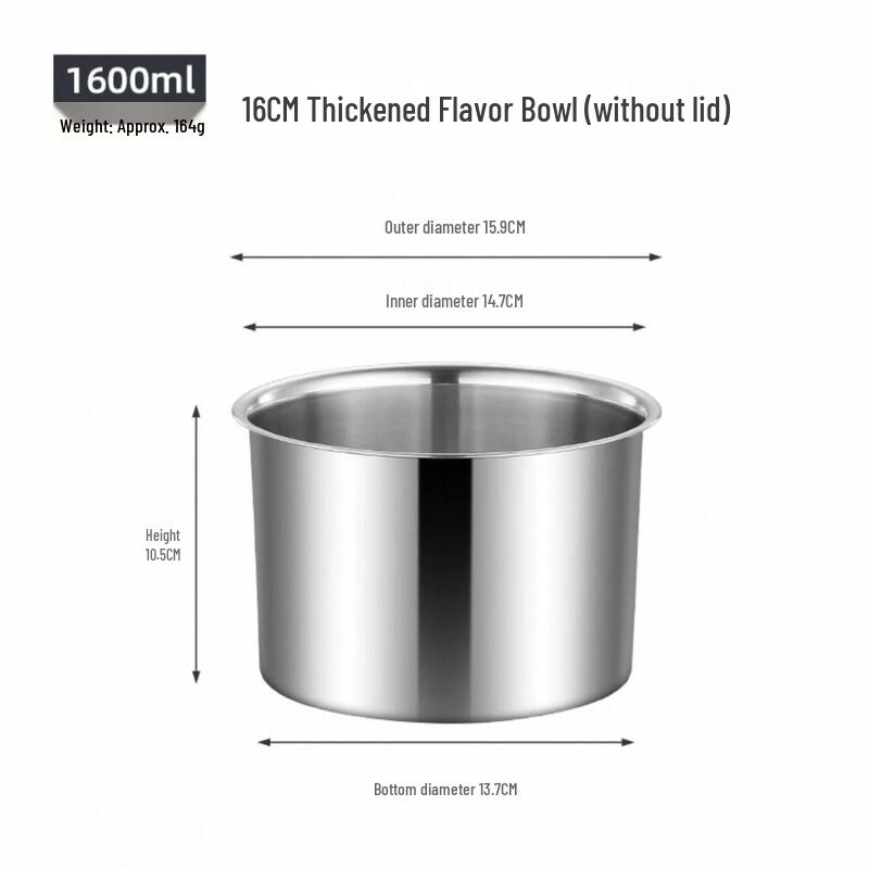 304 Stainless Steel Multipurpose Condiment Pot