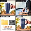 Custom 40oz Tumbler with Handle Double Wall Stainless Steel TUMBLER with Straw Coffee Mug with Lid Stanlyyem Cup