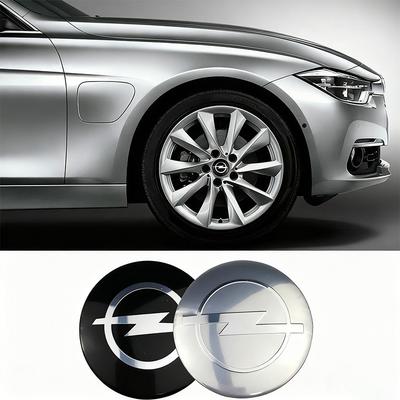 4Pcs 56mm Car Wheel Hub Center Stickers Decals  For Corsa C D E F A B Gsi 1.6T OPC Line Turbo Cors Insignia Wheels Emblem