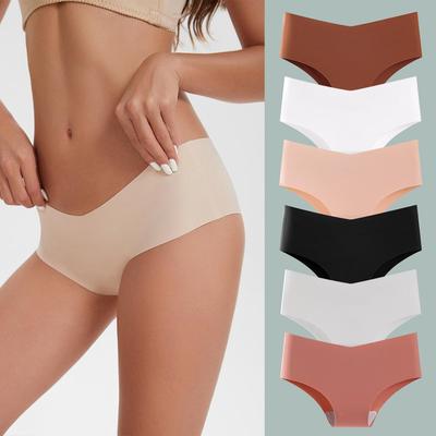 Grote Maat Naadloze Dames IJszijde Driehoek Onderbroeken - Europese & Amerikaanse Stijl Nylon Yoga Ondergoed