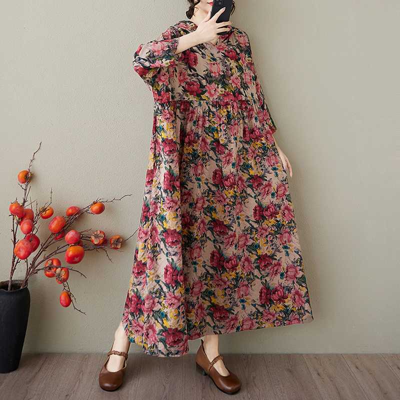 Summer Hooded Printed Dress