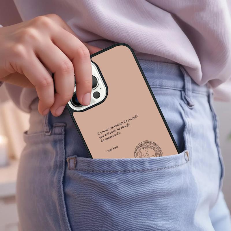 Aesthetics Chic Minimal Poems Phone Case For iPhone 17 Air 15 16e 14 13 Pro Max Coque 12 11 Pro Max PLUS cover