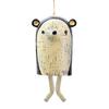 Ceramic Wind Hanging Ornament Animal Shaped Bell for Indoor Outdoor Garden Home Decor Porch Patio