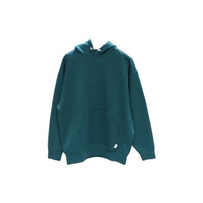 Puma Solid Color Knitted Hooded Sweatshirt Unisex Tops Navy-Blue 534673-87