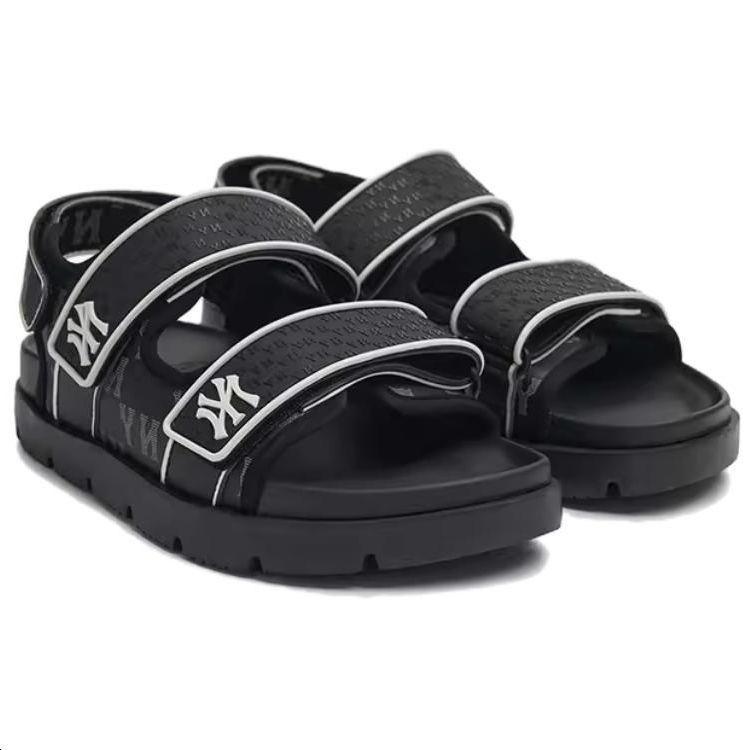 New MLB Sandal Beach Sandals Unisex Black 3ASDTPD43-50BKS