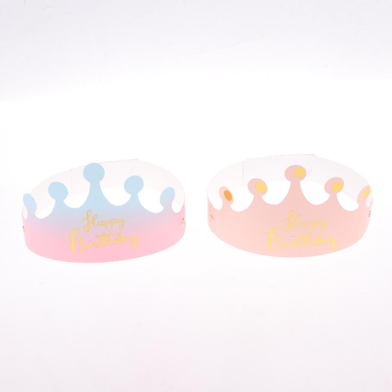 25Pcs Creative Happy Birthday Hat Crown Cap Diy Handmade Party Decor Po Prop For Adult Kids Cake Ornament