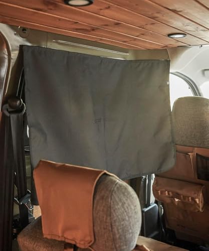 GORDON MILLER Cordura Magnetic Car Curtain, Dark Gray, 1709735