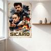 Sicario Movie Metal Tin Sign Vintage Crime Thriller Art Wall Decor for Home Bar Man Cave