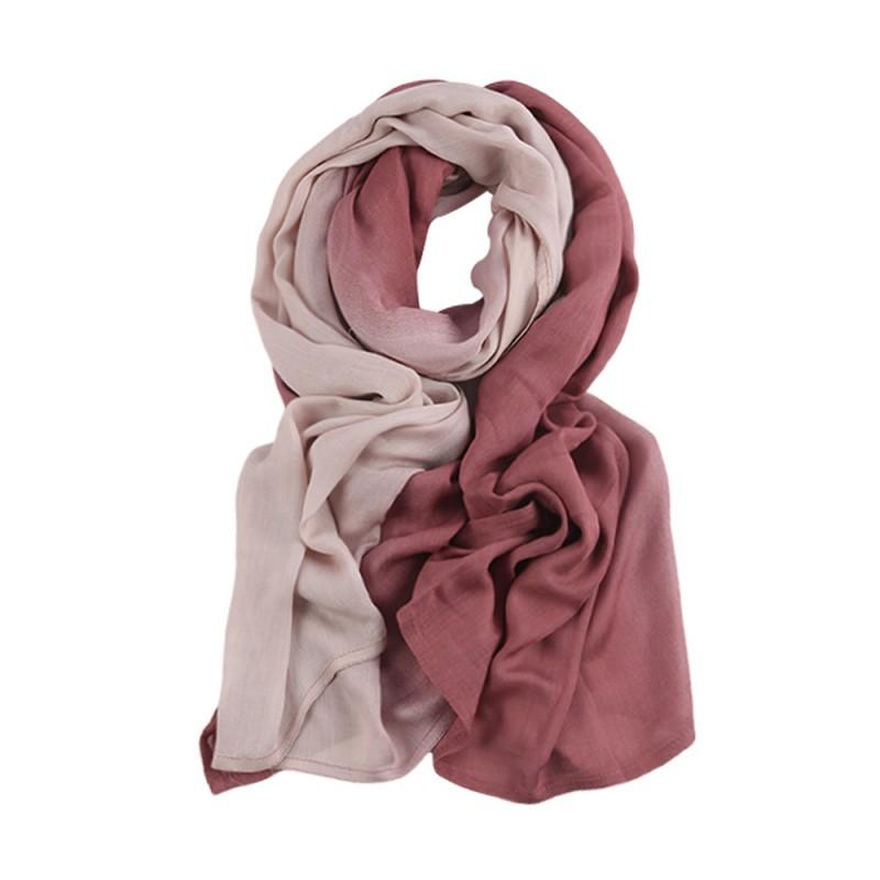 Soft Modal Cotton Scarf Wrap Shawl Women Lightweight Breathable Gradient Print All Season