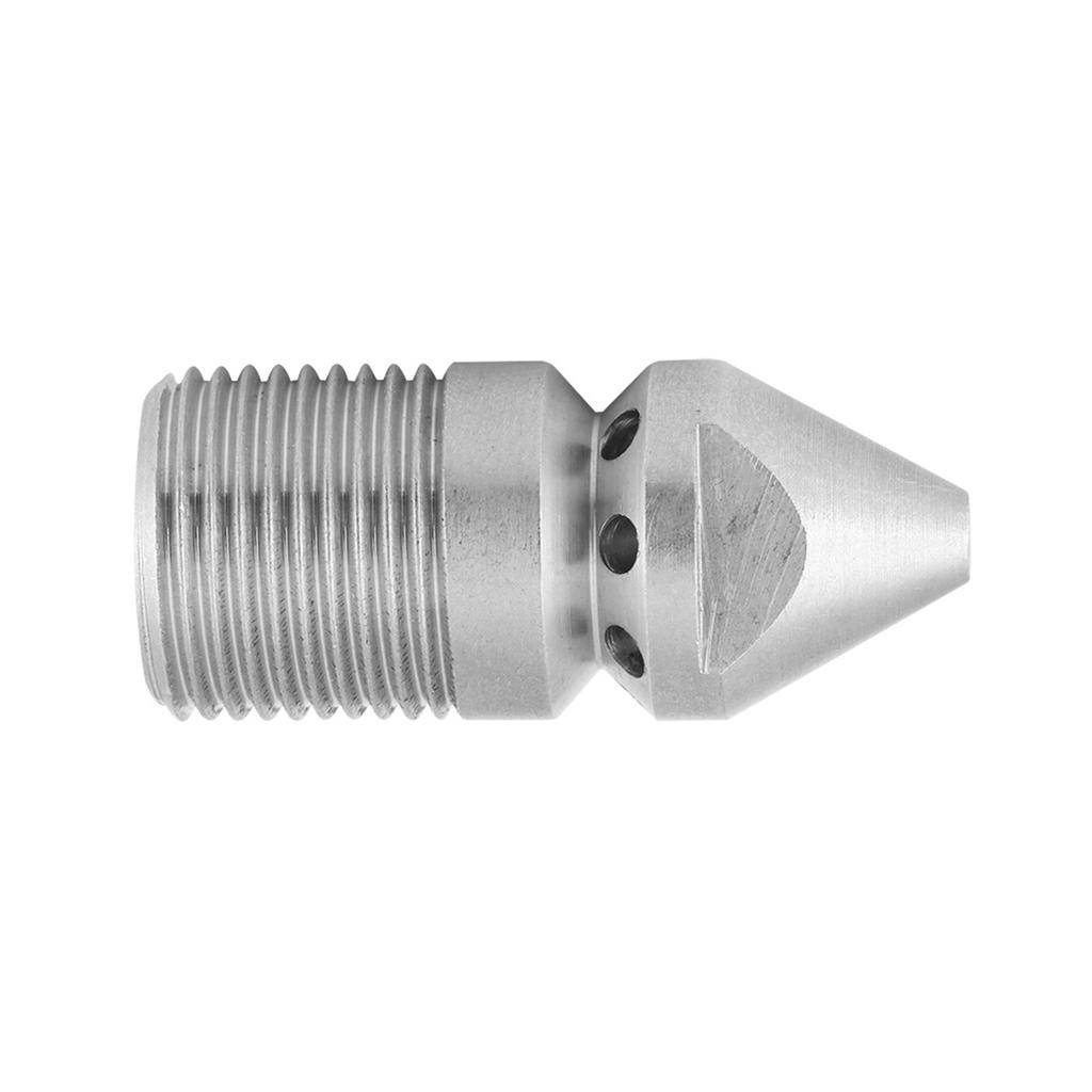 Stainless Steel SS304 Pressure Sewer Cleaning Pipe Drain Jetter Nozzle 3 8BSP Male Thread