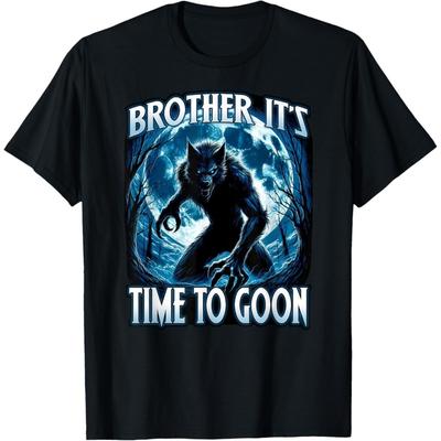 XXIAOLONG Alpha Wolf Cringe Meme Zabawny Gang Humor Koszulka