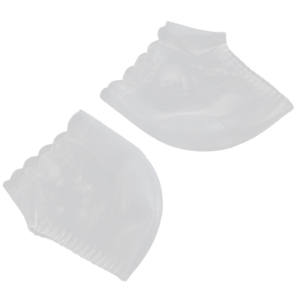Silicone Heel Sleeve for Foot Care Elastic & Pain Relief White Color