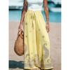 Women Loose Striped Drawstring Pants Wide Leg Trousers with Pockets Easy Summer Casual Home Wear