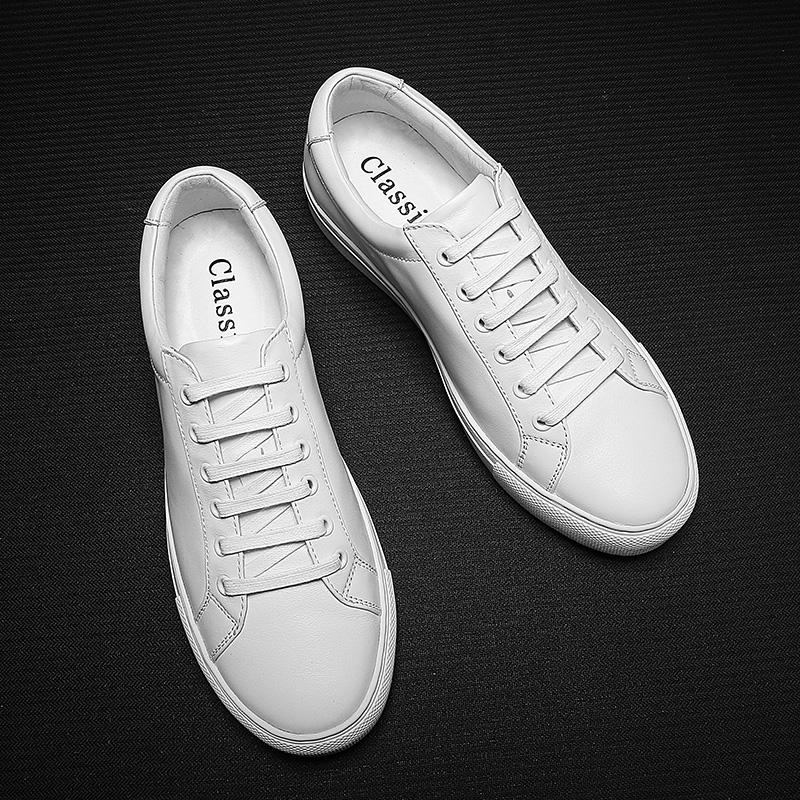 Genuine Leather Men Casual Shoes Luxury Brand Comforthable Italian Men's Shoes Top Quality Designer Shoes Antiskid Sport Sneaker