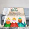 Día de los Reyes Magos Throw Blanket for Couch  Fuzzy Soft Plush Blanket 50x60 Inches Multi-size Bedspread for All Seasons