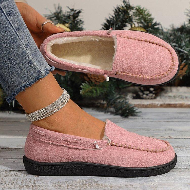 Casual Large Size Warm Doudou Shoes Shallow Mouth Autumn New Women's Comfortable Soft-soled Single Shoes