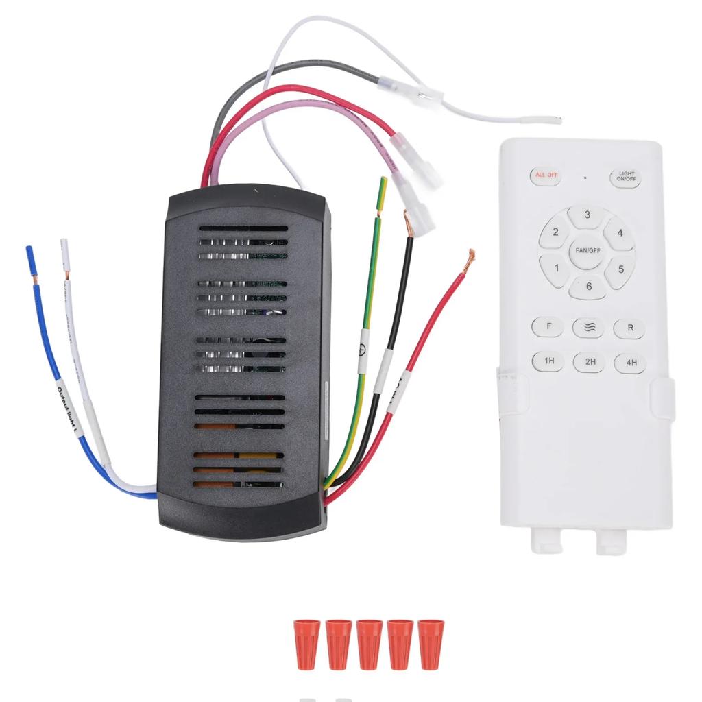 Ceiling Fan Remote Control Kit Lightweight ABS Battery Operated Ceiling Fan Remote Control Replacement for Repairing