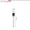 Telescopic Multi-Size Quick-Release Ratchet Wrench (1/4, 1/2, 3/8)