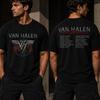 Van Halen 1984 World Tour Vintage Koszulka z Graficznym Nadrukiem Zespołu Hard Rock
