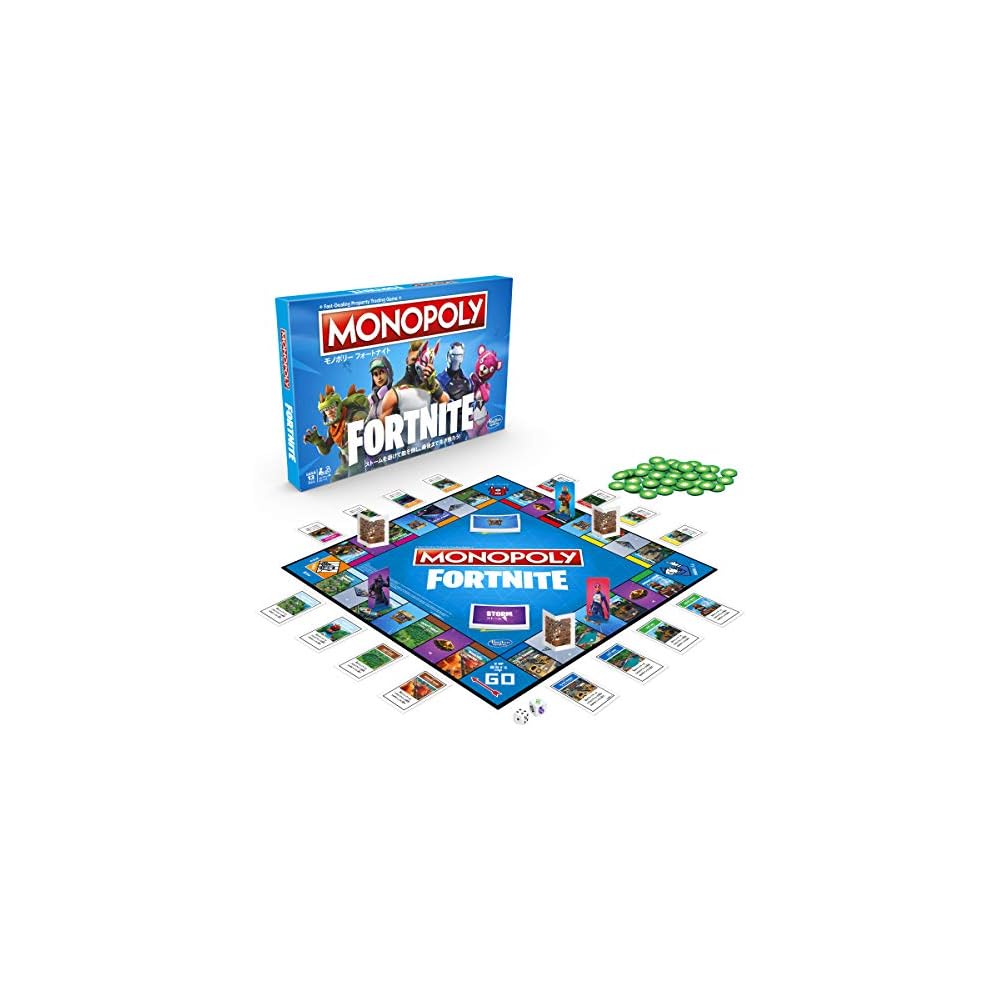 

Hasbro Monopoly Fortnite Edition Board Game Japanese Version with Instructions Ages 13 and Up