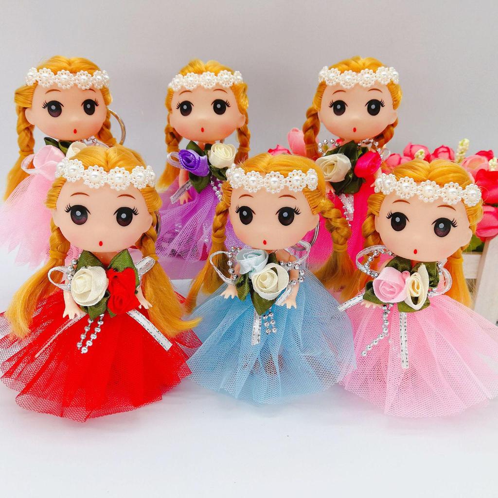 Happy Princess 12cm Girl Doll Keychain – Perfect Kindergarten Reward Gift