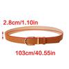 Women's Fashion Belt Bamboo Clasp Design Sash Adjustable Faux Leather Waist Strap for Casual and Formal Outfits