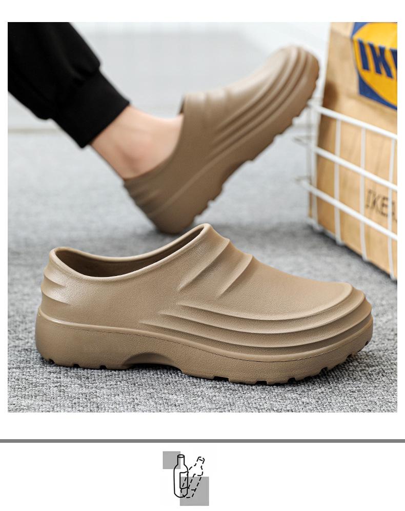 Waterproof Non-slip Chef Shoes - Lightweight, Thick Sole for Hotel & Restaurant Work.