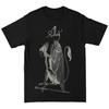 New ALCEST French Black Metal Band Shortsleeved Rock Pink American Streetwear Retro Loose Print Mens and Womens Tshirt