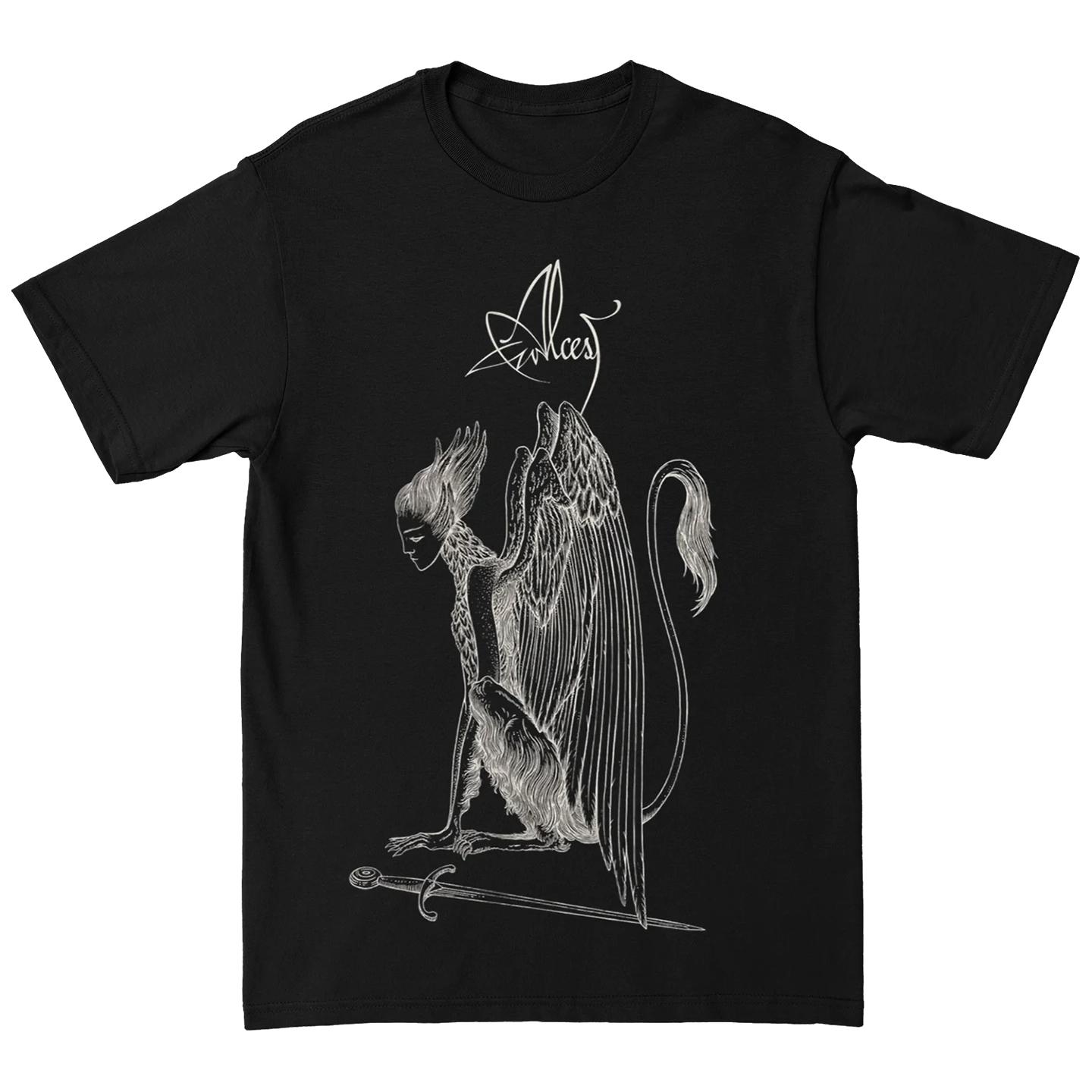 

Y2k ALCEST French Black Metal Band Shortsleeved Rock Pink American Streetwear Retro Loose Print Mens and Womens Tshirt S