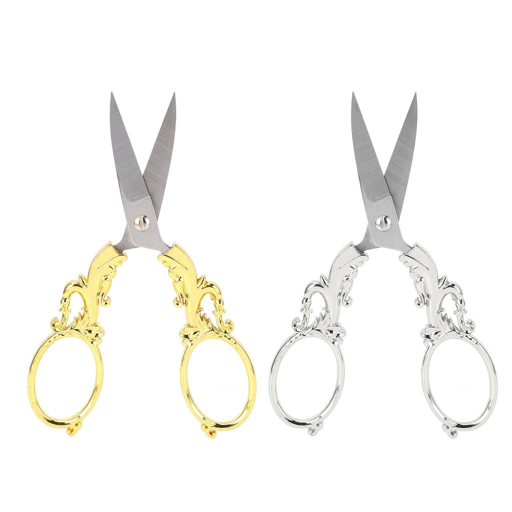 Embroidery Scissors Retro Stainless Steel Multifunctional Portable Scissors Shear Sewing Supplies
