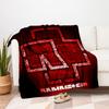 Rammstein Logo T-Shirt Men's Women's Unisex Fit Black Red WhiteBlanket Flannel Throw Blanket for Sofa, Bed, Travel, Camping, Office, Couch,