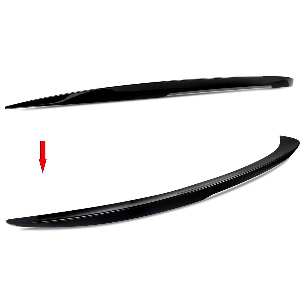 M Performance Style Rear Trunk Spoiler Wing Compatible with BMW F10 535i 550i M5 2011-2016 Gloss Black