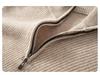 Men's Thickened Cashmere Half-Zip Sweater - Loose Knit Base Layer