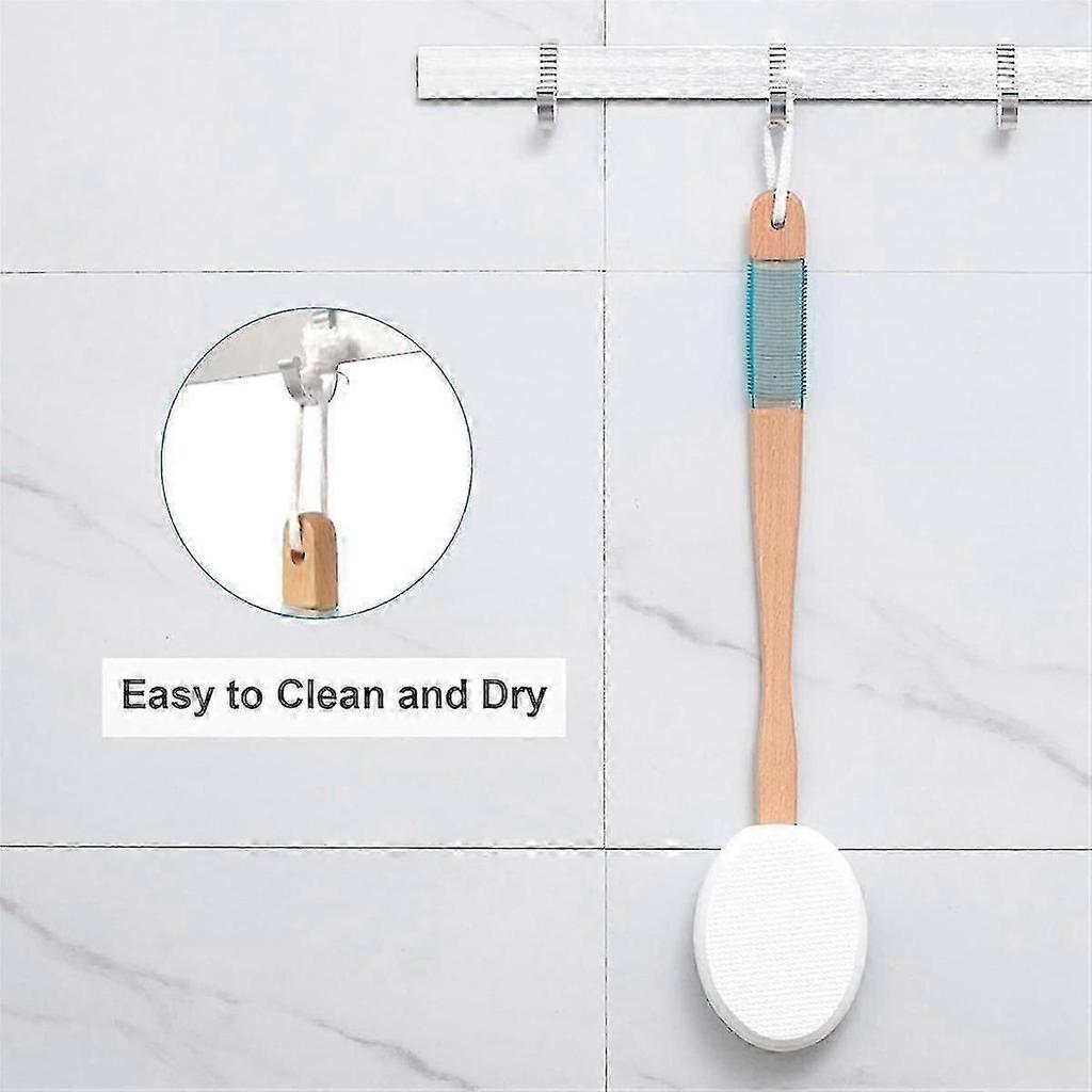 Lotion Applicator for Back, Feet, 4 Replaceable Pads, 1 Long Handle, Back Lotion Applicator for Seniors, Women