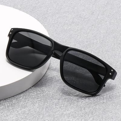 Cross Border New Retro Trendy Sunglasses Rice Nail Square Frame Men's Outdoor Driving Fishing