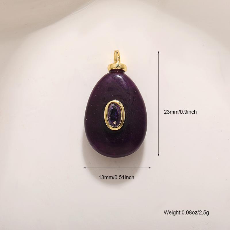 1Pcs Zircon Gold Color Bling Diy Earring Necklace Bracelet Keychain Accessories Colored Stones For Jewelry Making Supplies