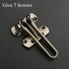 Zinc Alloy Anti-theft Buckle Door Buckle Door Bolt Door Lock Buckle Hasp Door Anti-lock Buckle Household Thickening Mute