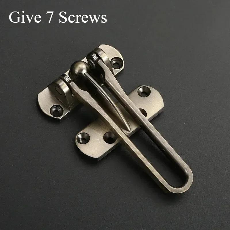 Zinc Alloy Anti-theft Buckle Door Buckle Door Bolt Door Lock Buckle Hasp Door Anti-lock Buckle Household Thickening Mute