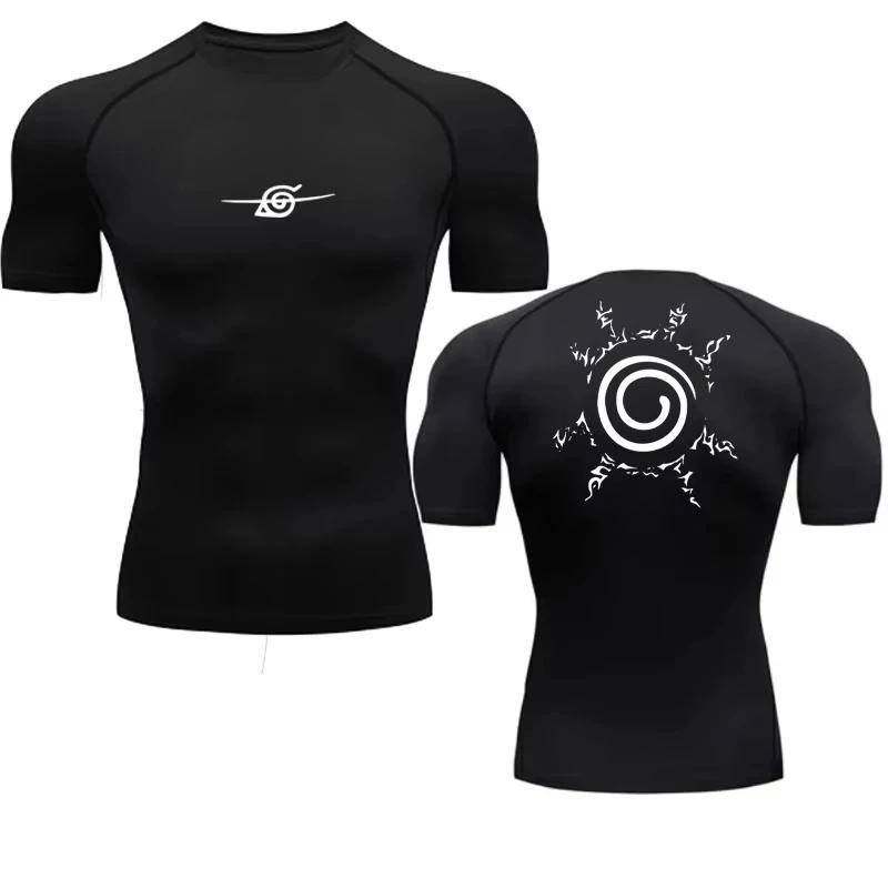 Men's Compression Sport Quick Dry Gym T-shirts Fitness Bodybuilding Quick-drying Sweatshirt Top Tees Summer Male Sweat Absorbent