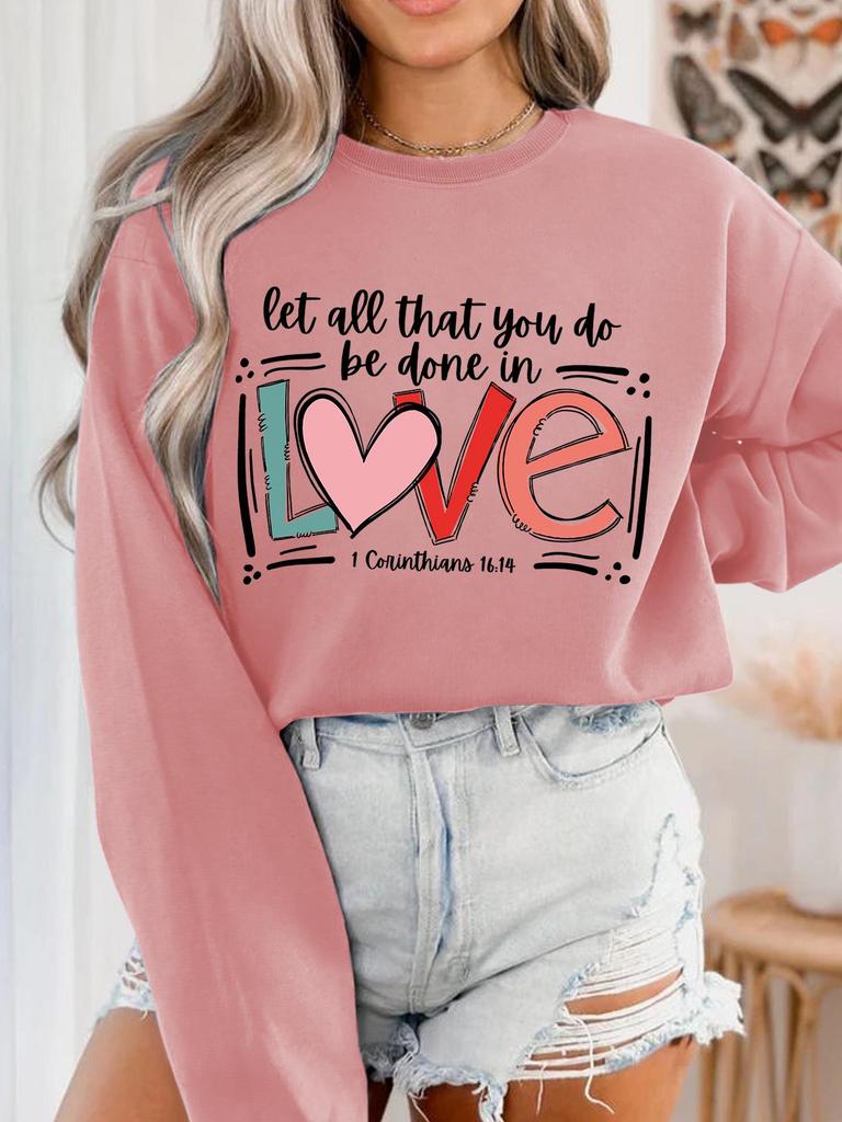In Stock Couple Print Hoodie - Autumn/Winter Love Edition