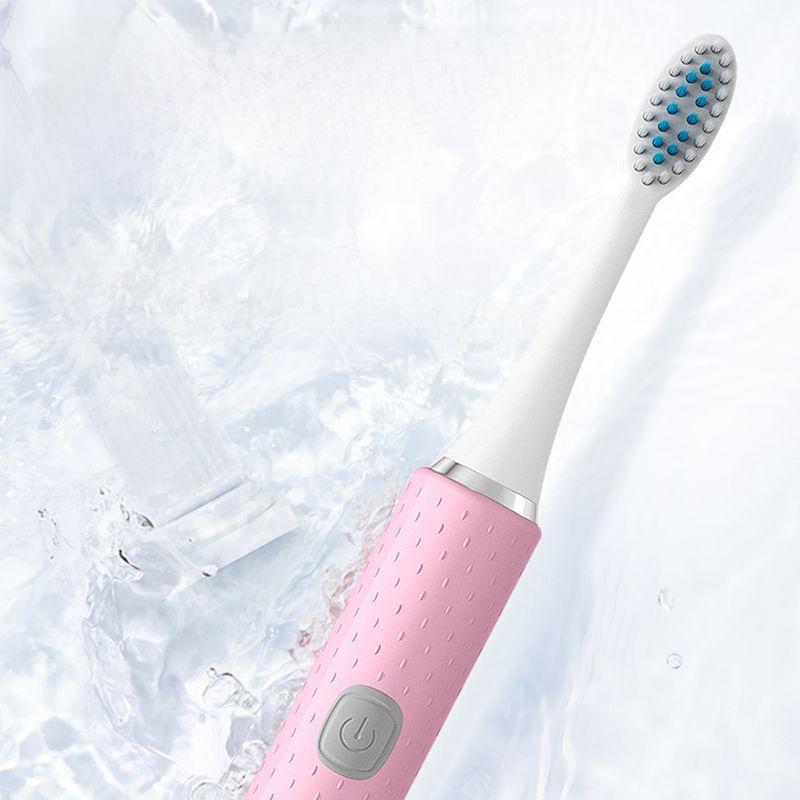 Universal Rechargeable Wireless Sonic Electric Toothbrush for Adults & Kids - Couple Set with Extra Brush Heads