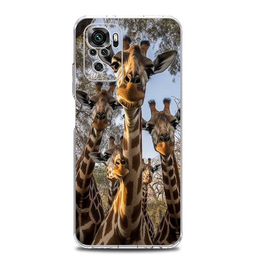 giraffe Phone Case For Xiaomi Redmi Note 13 12 5G 9S 9 8 10 11 Pro Plus 4G 9T 13C 12C10C 9C 9A 7 Pro Clear Cover
