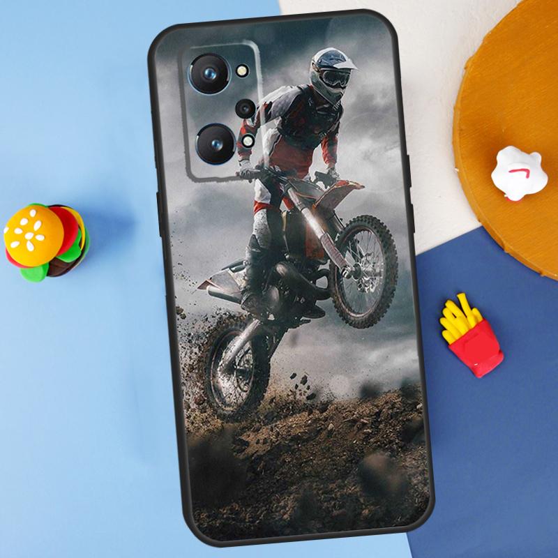 

Moto Cross Motorcycle Sport For Realme C55 C67 C61 C75 C53 C51 C21Y C25S GT 6 6T 5 GT7 Pro 10 11 12 13 14 Pro Plus Case Realme C75