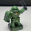 Anime Green/Red Fat Zaku Q Version Magnetic Assembly Action Figures Model Kit Collectible Mech Desktop Ornament Decor Toys Gifts