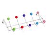 Door-Back Colored Bead Metal Hook Novel Coat and Hat Storage Rack Behind Door Punching-Free Decorative Clothes Hanger