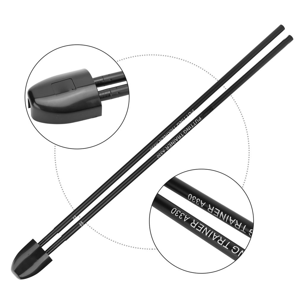 Aluminum Adjustable Length Golf Putter Assist Auxiliary Trainer Direction Stick for Practice