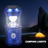 Solar Portable Lantern LED Flashlight Telescopic Torch Outdoor Camping Light Tent Lamp USB Rechargeable Emergency Work Light