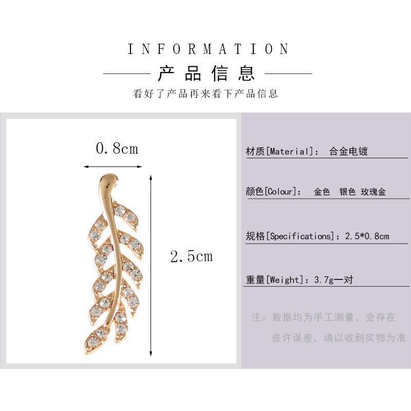 Fashionable Symmetrical Hollow Leaf Earrings New Alloy Long Earrings