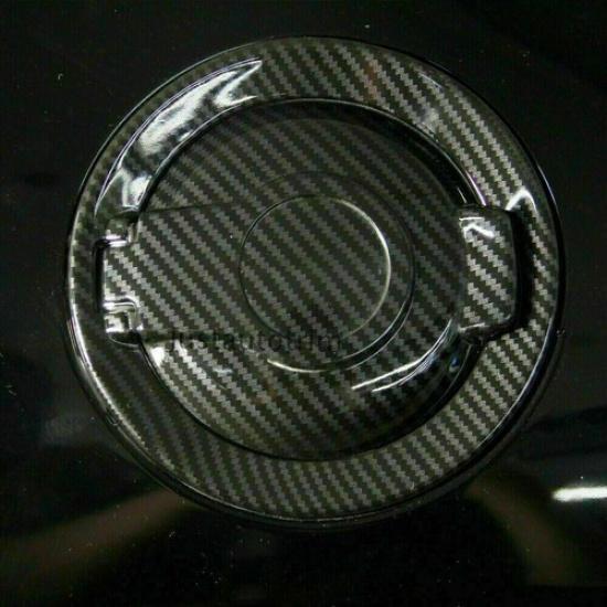 Carbon Fiber Door Fuel Tank Gas Cover Trim  Accessories for Dodge Challenger 09+